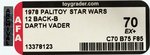 PALITOY STAR WARS - DARTH VADER 12 BACK-B AFA 70 EX+.