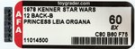 STAR WARS - PRINCESS LEIA ORGANA 12 BACK-B AFA 60 EX.