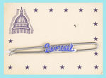 "ROOSEVELT" TIE BAR ON ORIGINAL CARD.