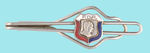 "F.D.R." ENAMEL AND SILVERED BRASS TIE BAR.