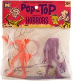 POP-TOP HORRORS WOLFMAN & MONSTER BAGGED FIGURE PAIR.