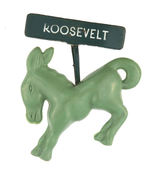 "ROOSEVELT" LARGE BUCKING DONKEY PIN.