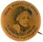 SUFFRAGE "EQUAL RIGHTS FOR WOMEN" RARE HARLEM, NY BUTTON.
