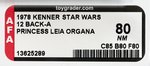 STAR WARS - PRINCESS LEIA ORGANA 12 BACK-A AFA 80 NM.