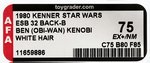 STAR WARS: THE EMPIRE STRIKES BACK - BEN (OBI-WAN) KENOBI 32 BACK-B AFA 75 EX+/NM (WHITE HAIR).