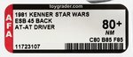 STAR WARS: THE EMPIRE STRIKES BACK - AT-AT DRIVER 45 BACK AFA 80+ NM.