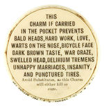 WHITEHEAD & HOAG CIRCA 1898 CELLULOID  CHARM ADVERTISING DIAMOND MERCHANT.