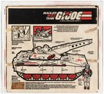 G.I. JOE: A REAL AMERICAN HERO - MAULER M.B.T. TANK SERIES 4 VEHICLE AFA 60 EX.