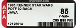 STAR WARS: THE POWER OF THE FORCE - JAWA 92 BACK AFA 85 Y-NM+.