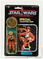 STAR WARS: THE POWER OF THE FORCE- LUKE SKYWALKER (X-WING FIGHTER PILOT) 92 BACK AFA 75 Y-EX+/NM.