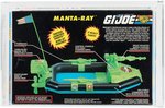 G.I. JOE: A REAL AMERICAN HERO - BATTLE CORPS MANTA-RAY SERIES 14 VEHICLE AFA 80+ NM.