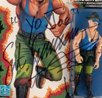 G.I. JOE: A REAL AMERICAN HERO - SGT. SLAUGHTER ACTION FIGURE AFA 85 NM+ W/SIGNED CASE.