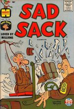 SAD SACK #103 COMIC BOOK COVER ORIGINAL ART BY GEORGE BAKER.