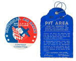 PAIR OF RARE ITEMS FROM "NATIONAL AIR RACES/CLEVELAND 1937."