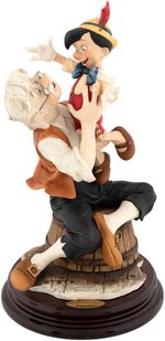 1998 DISNEYANA CONVENTION GEPPETTO & PINOCCHIO "A FATHER'S LOVE" LIMITED EDITION ARMANI PORCELAIN SCULPTURE.