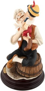 1998 DISNEYANA CONVENTION GEPPETTO & PINOCCHIO "A FATHER'S LOVE" LIMITED EDITION ARMANI PORCELAIN SCULPTURE.