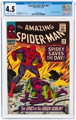 AMAZING SPIDER-MAN #40 SEPTEMBER 1966 CGC 4.5 VG+.