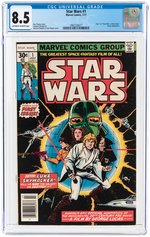 STAR WARS #1 JULY 1977 CGC 8.5 VF+.