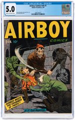 AIRBOY COMICS VOL. 6 #1 FEBRUARY 1949 CGC 5.0 VG/FINE.