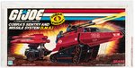 G.I. JOE: A REAL AMERICAN HERO - COBRA'S SENTRY AND MISSILE SYSTEM (S.M.S.) SERIES 4 AFA 85 NM+.