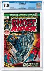 GHOST RIDER #1 SEPTEMBER 1973 CGC 7.0 FINE/VF (FIRST SON OF SATAN).