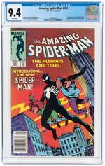 AMAZING SPIDER-MAN #252 MAY 1984 CGC 9.4 NM (NEWSSTAND EDITION-FIRST BLACK COSTUME).