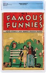 FAMOUS FUNNIES #2 SEPTEMBER 1934 CGC 1.0 FAIR.