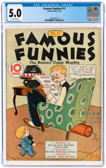 FAMOUS FUNNIES #12 JULY 1935 CGC 5.0 CG/FINE.