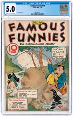 FAMOUS FUNNIES #10 MAY 1935 CGC 5.0 VG/FINE.