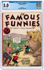 FAMOUS FUNNIES #8 MARCH 1935 CGC 5.0 VG/FINE.