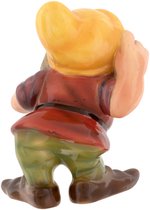 SNOW WHITE AND THE SEVEN DWARFS - DOC LARGE SIZE ZACCAGNINI CERAMIC FIGURINE.