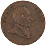 HENRY CLAY "MAY 1844" BALTIMORE CONVENTION HIGH RELIEF PORTRAIT MEDAL.