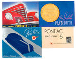 PLYMOUTH/PONTIAC 1930s CATALOGUES.