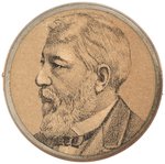 UNUSUAL JAMES BLAINE 1884 PORTRAIT BADGE.