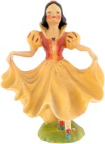 SNOW WHITE AND THE SEVEN DWARFS WADE FIGURINE SET & PROMOTIONAL PHOTO CARD.