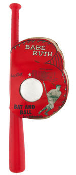 "BABE RUTH BAT AND BALL" SET.