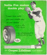 NELLIE FOX (HOF) 1950s COOPER TIRES ADVERTISING STANDEE.