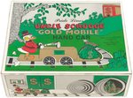 UNCLE SCROOGE "GOLD MOBILE" HAND CAR BOXED MOTORIZED TOY.