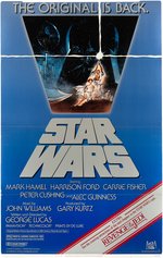 STAR WARS 1980s VIDEO STORE ADVERTISING STANDEE WITH SHIPPING CARTON.