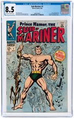 SUB-MARINER #1 MAY 1968 CGC 8.5 VF+.