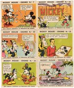 MICKEY MOUSE RARE SPANISH VERSION GUM CARD SET.