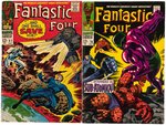 FANTASTIC FOUR SILVER AGE COMIC LOT OF 10 ISSUES.