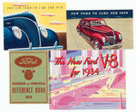 FORD 1934/38/39 CATALOGUES PLUS 1939 OWNER’S MANUAL.