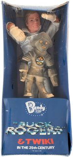 BENDY TOYS BUCK ROGERS & TWIKI IN THE 25TH CENTURY FACTORY SEALED FIGURES.