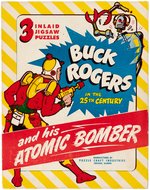 BUCK ROGERS AND HIS ATOMIC BOMBER BOXED PUZZLE SET.