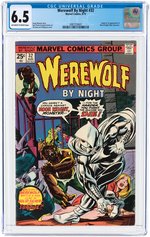 WEREWOLF BY NIGHT #32 AUGUST 1975 CGC 6.5 VF+ (FIRST MOON KNIGHT).