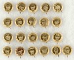 1922 MRS. SHERLOCK'S BREAD TOLEDO MUD HENS COMPLETE 21 BUTTON SET WITH ROGER BRESNAHAN (HOF).