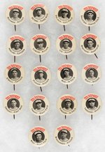 1933 MRS. SHERLOCK'S BREAD TOLEDO MUD HENS COMPLETE 18 BUTTON SET.