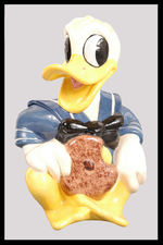 DONALD DUCK VERY RARE CERAMIC COOKIE JAR BY SHAW.