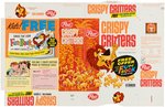 POST CRISPY CRITTERS FILE COPY CEREAL BOX FLAT WITH LINUS THE LION FUN BOOK OFFER & PREMIUM.